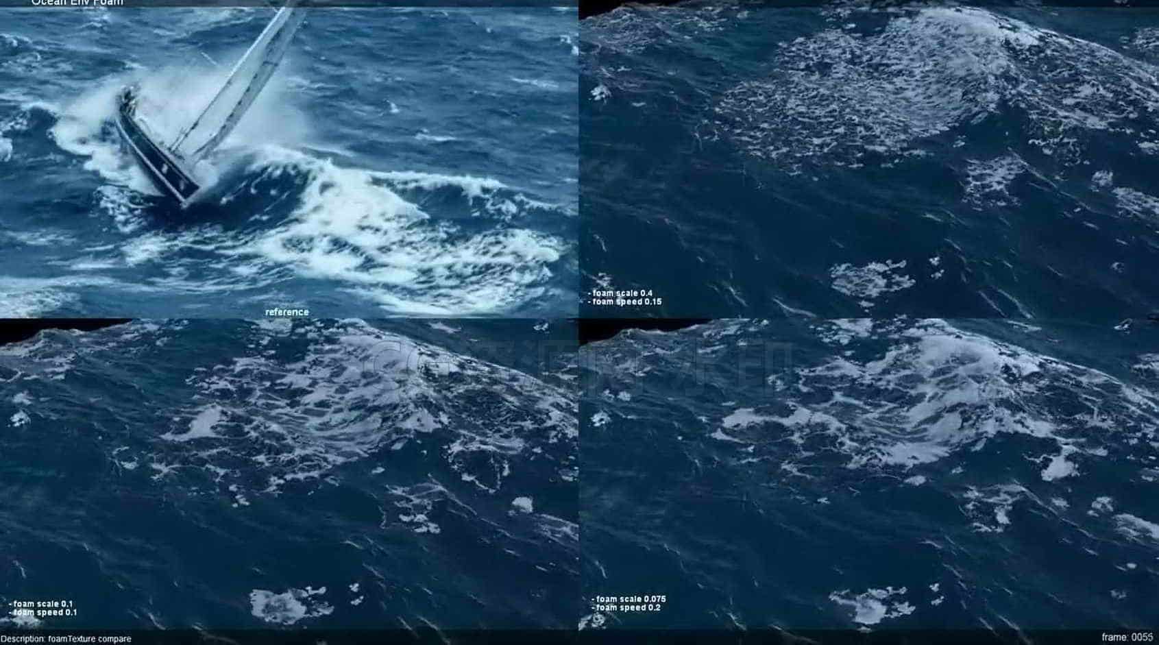 Houdini18.5海洋泡沫水花制作插件HDA文件-B站/公众号:特效向