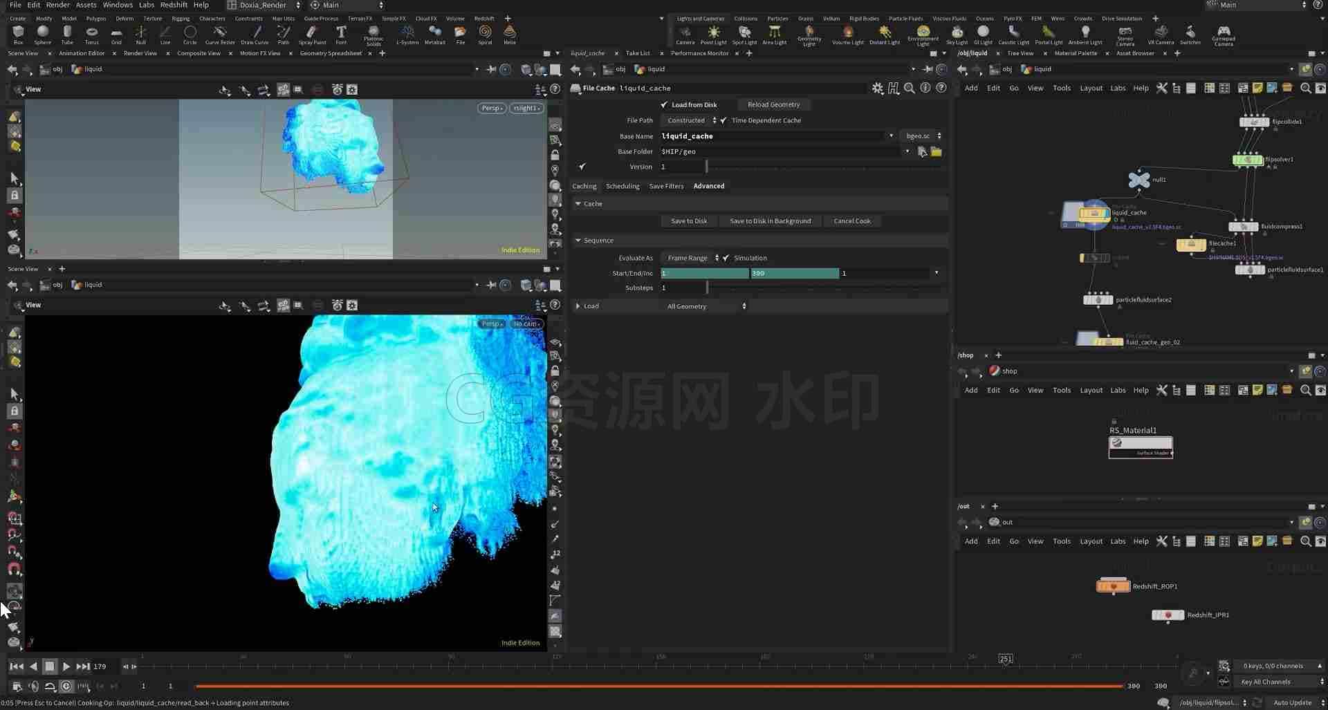图片[3]-Houdini 教程 – 液体粘附到表面技巧慢现模型-B站/公众号:特效向