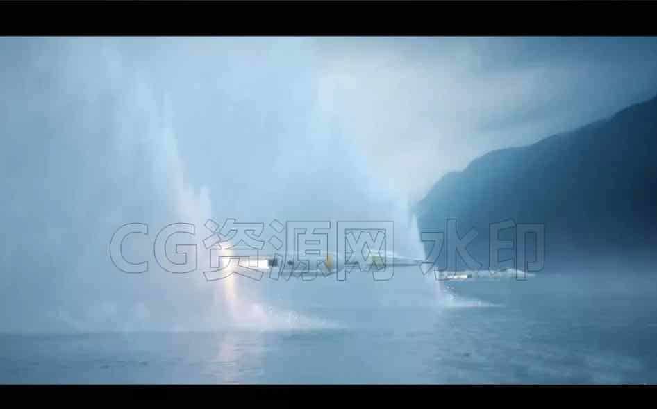 清晨 水袭 星战喷气水浪houdini hip工程文件-B站/公众号:特效向