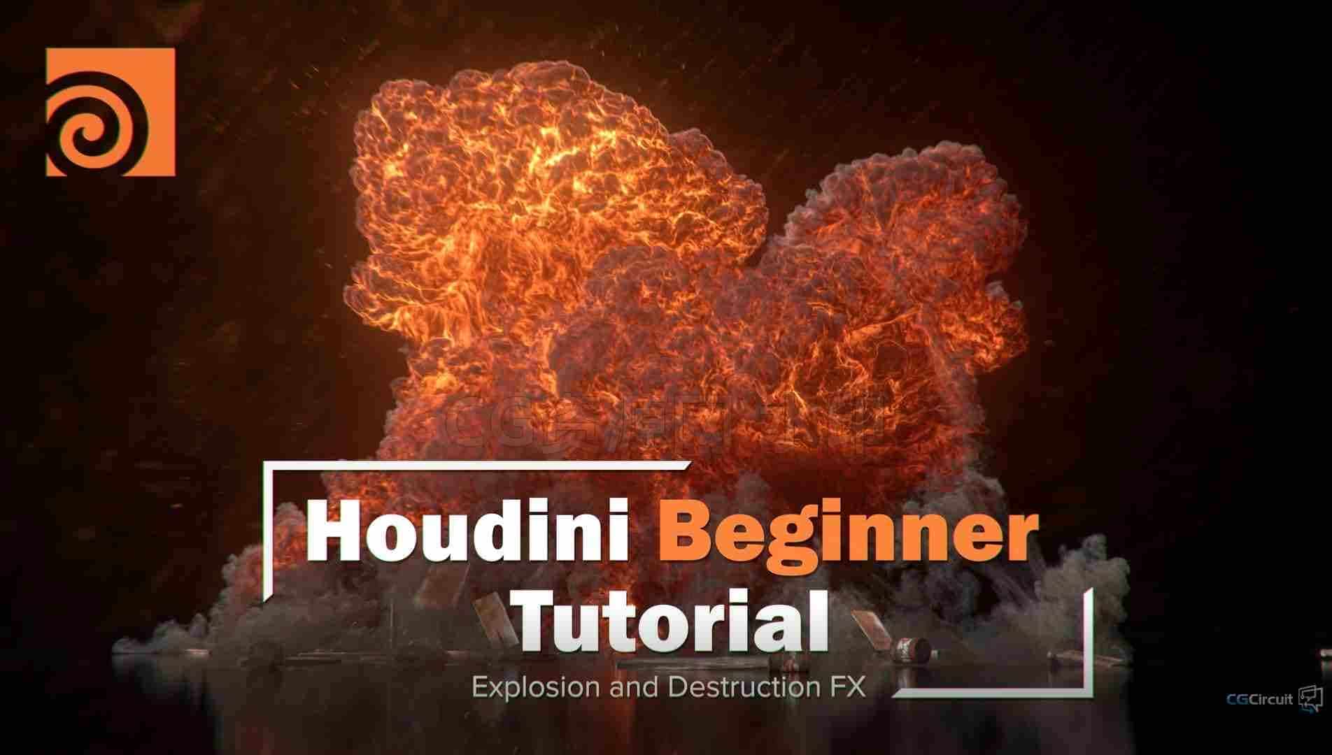 [重新保存]【爆炸】Houdini20木屋大爆炸Explosion基础核心教程 特效向专业国产翻译-B站/公众号:特效向