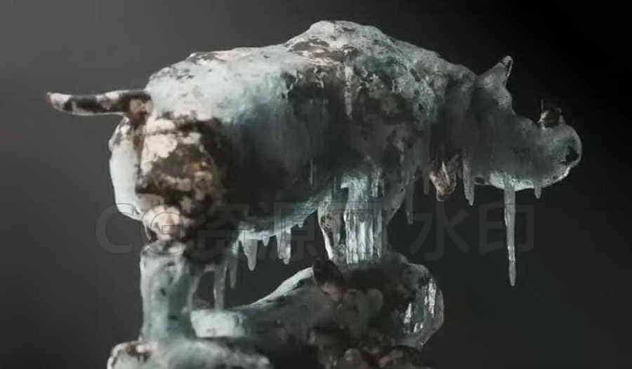 Houdini物体冰冻结霜冰锥Houdini Frozen Geometry Tutorial-B站/公众号:特效向