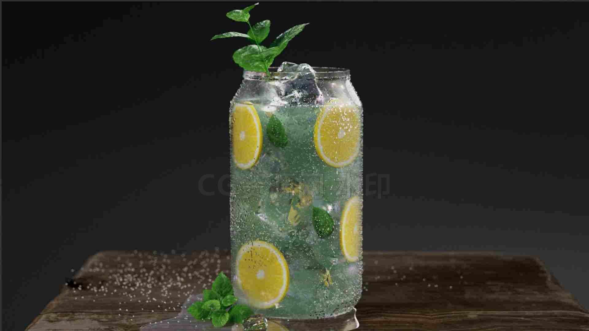 Houdini的动态水滴画自定义路径资产hip工程-夏日冰镇可口可乐瓶饮料-雨滴滑落-B站/公众号:特效向