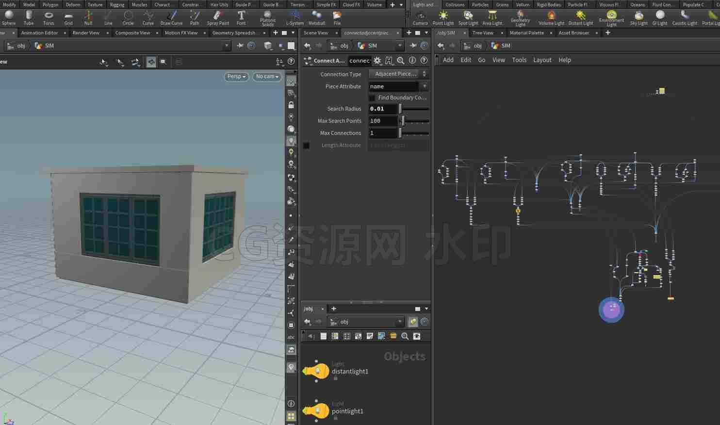 图片[4]-houdini破碎粉碎特效hip工程文件-B站/公众号:特效向