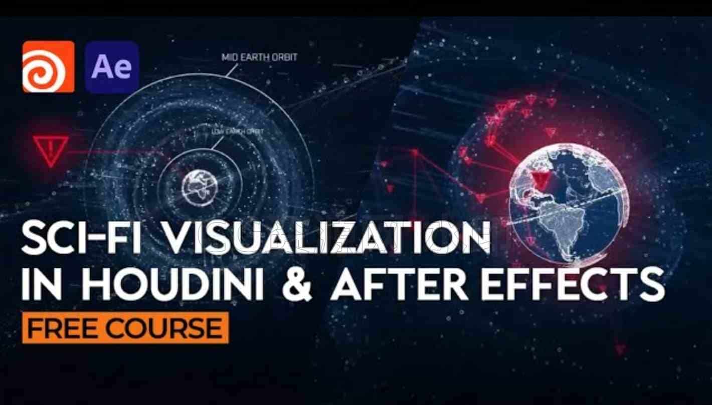 免费Rebelway全息科幻AE科技星球轨迹特效SCI-FI Visualization In Houdini & After Effects [专业国产翻译]-B站/公众号:特效向