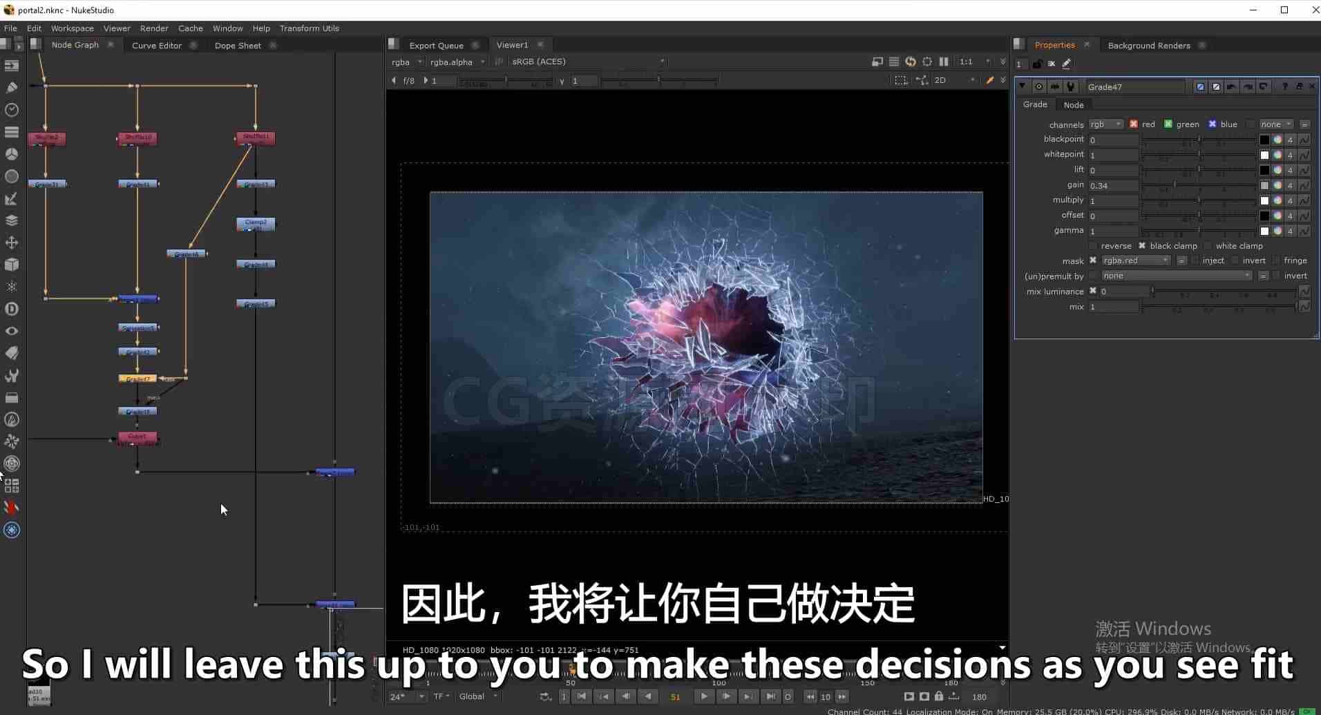 图片[5]-第AJ篇原版Houdini镜面玻璃破碎特效课 (原版)-B站/公众号:特效向