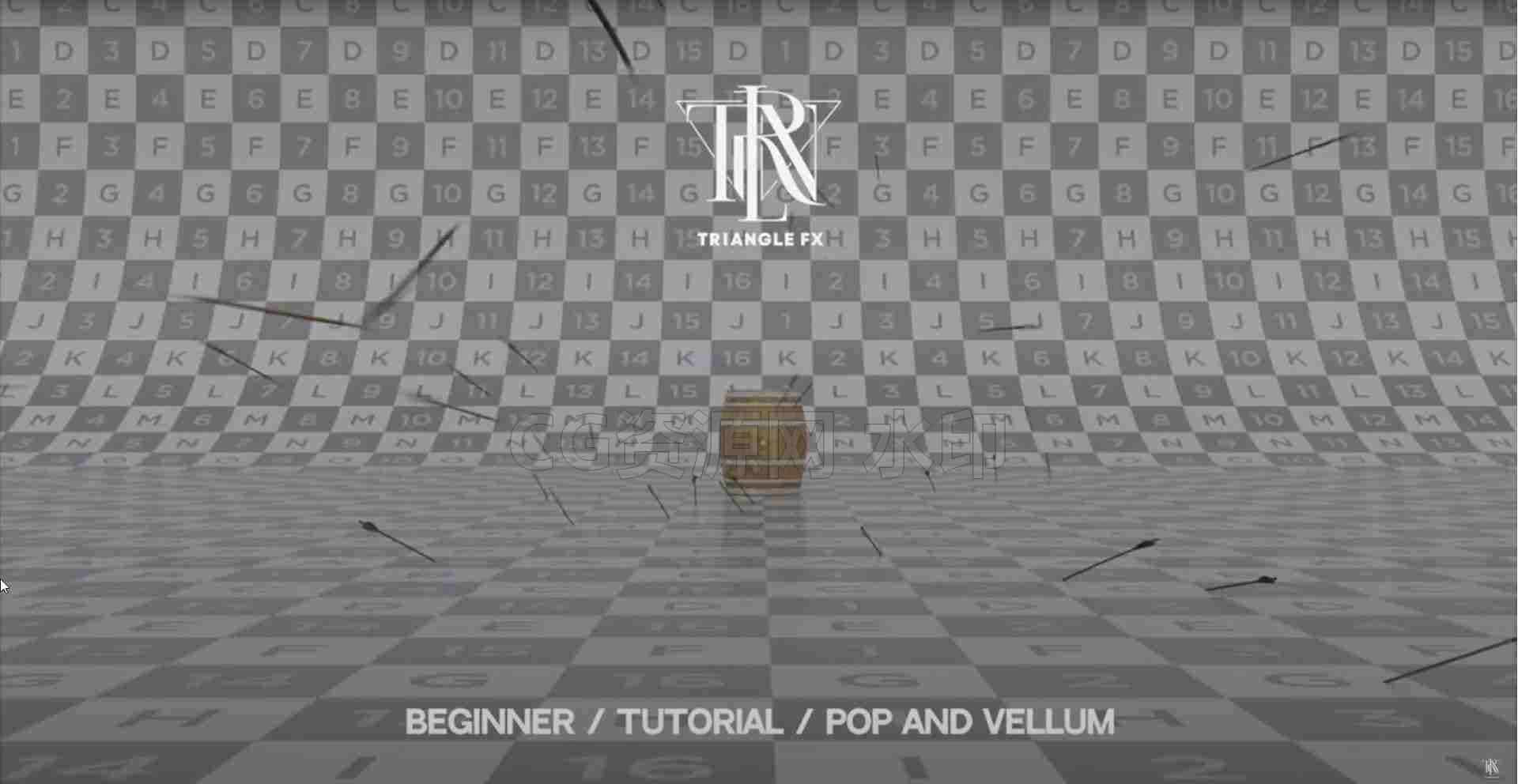 Houdini射箭教程用POP粒子和vellum-B站/公众号:特效向