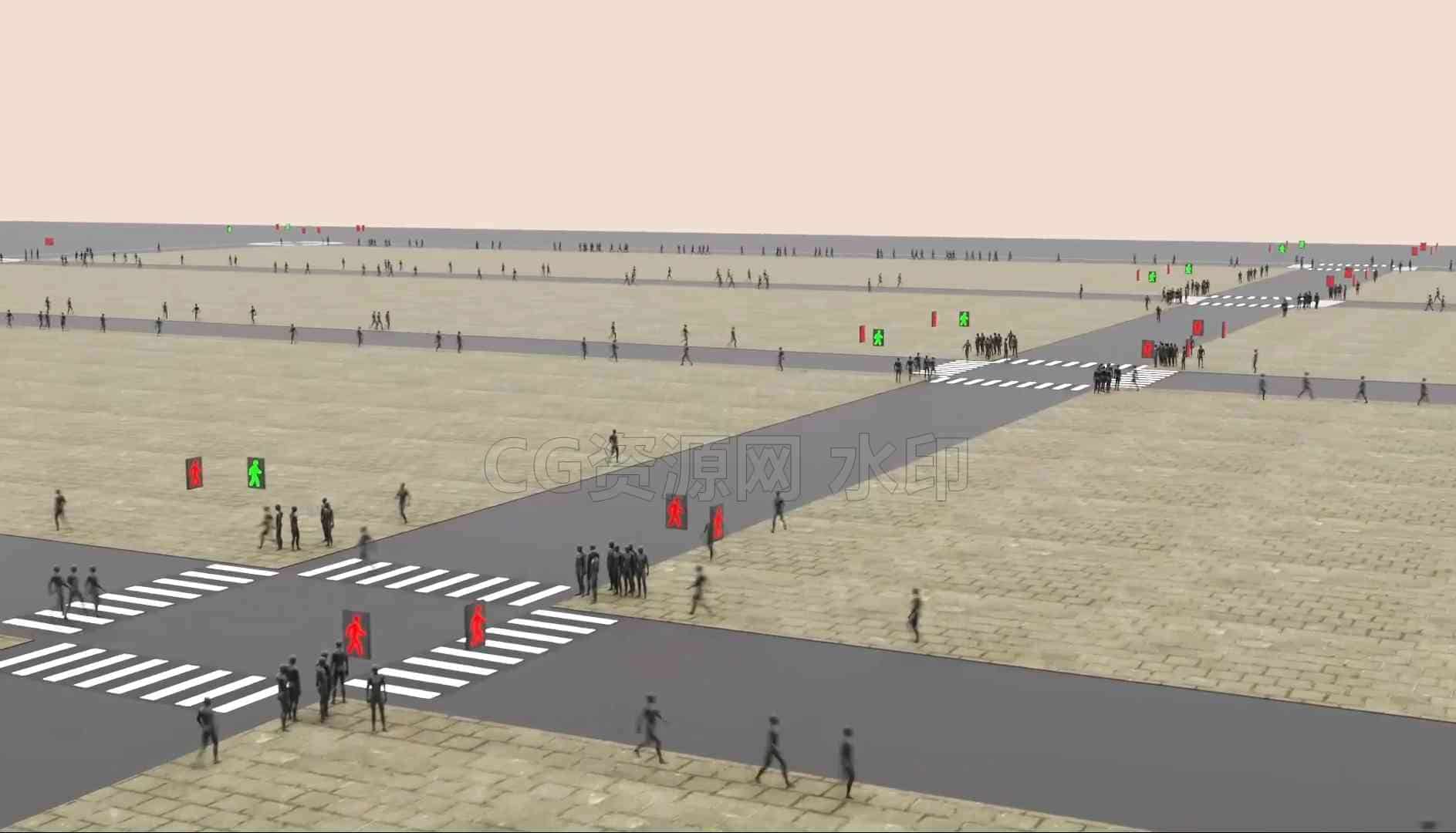使用Houdini Vex从零创建智能行人群集系统全流程  深入了解动态行人系统 Dynamic Pedestrian Systems in Houdini with VEX-B站/公众号:特效向