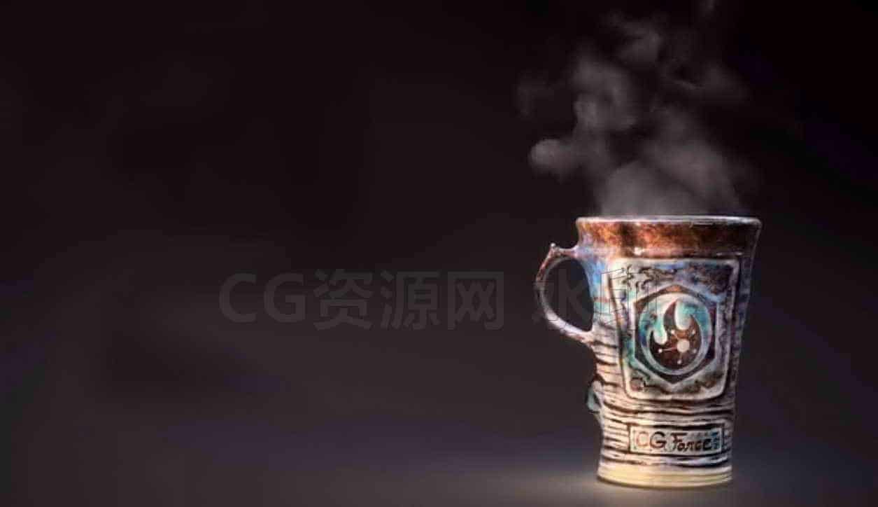 制作茶杯水雾Pyro-B站/公众号:特效向