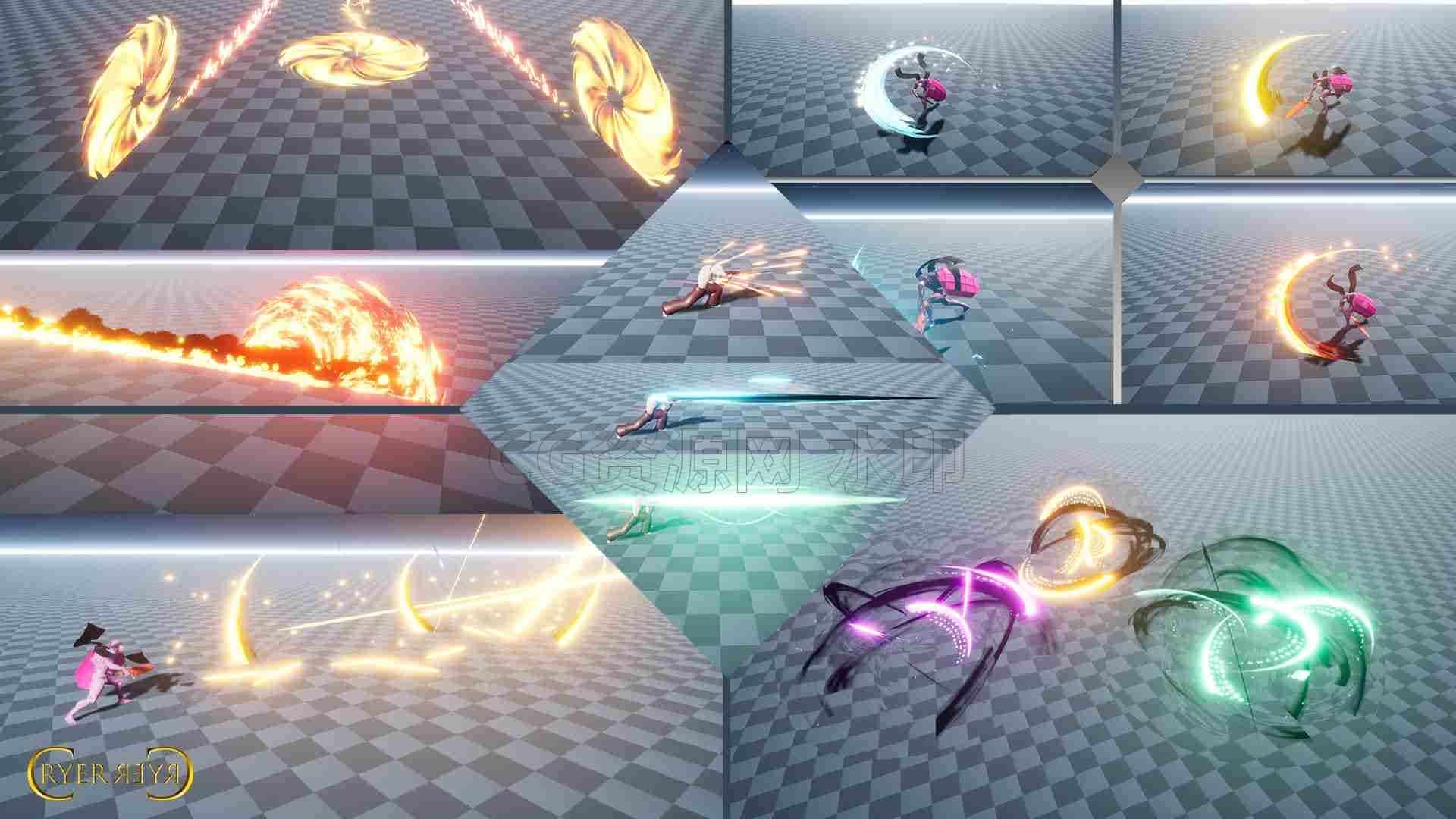 图片[2]-Niagara Magical Slashes 虚幻4/5打斗特效资源-B站/公众号:特效向