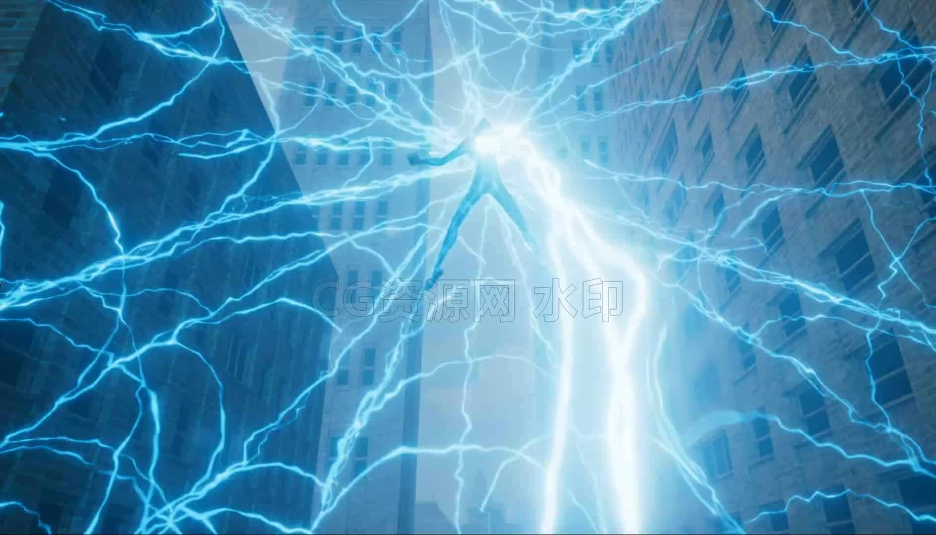Houdini蜘蛛网线闪电流放射雷电光束Houdini Spider Lightning工程臀部hip工程-B站/公众号:特效向