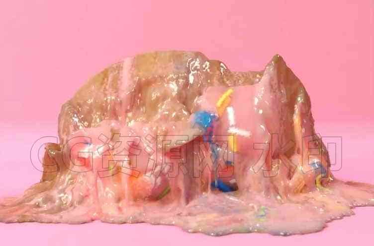 食物掉落碎开汁液效果goopy food fx BREAKDOWN (files included)-B站/公众号:特效向