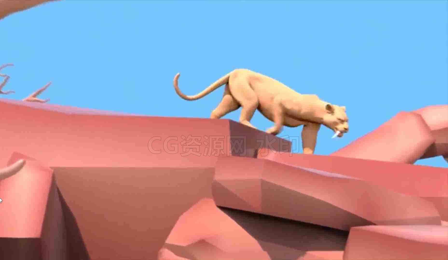 Houdini Vellum Creature FX豹子动物肌肉效果- Houdini + HIP文件[免费]-B站/公众号:特效向