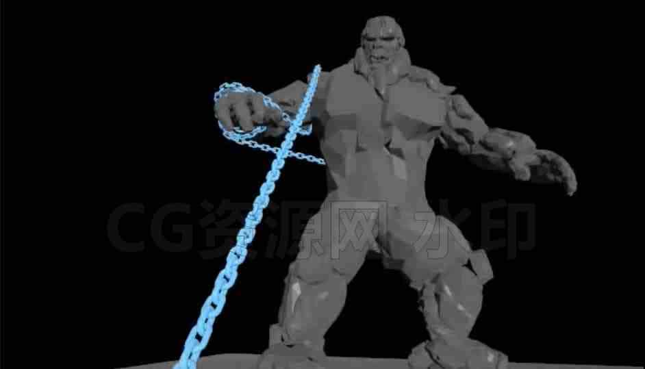 铁链缠绕动画角色特效制作Hip工程分享-B站/公众号:特效向