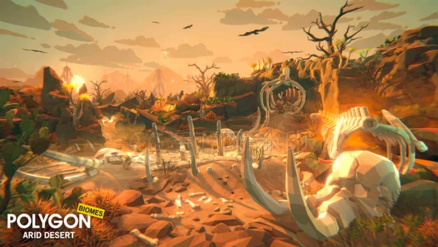 图片[4]-PNB干旱沙漠-自然生态区POLYGON – Arid Desert – Nature Biome【UE5模型场景】-B站/公众号:特效向