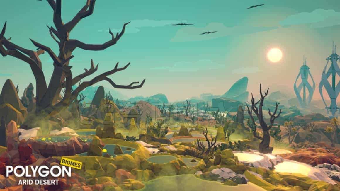 图片[3]-PNB干旱沙漠-自然生态区POLYGON – Arid Desert – Nature Biome【UE5模型场景】-B站/公众号:特效向