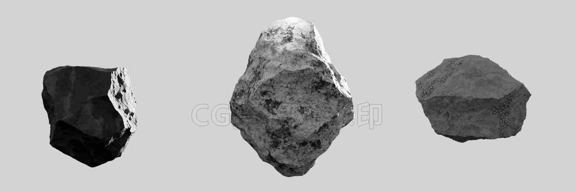 高细节Houdini程序化的岩石生成器Detailed Rocks- A Procedural Rock Generator-B站/公众号:特效向