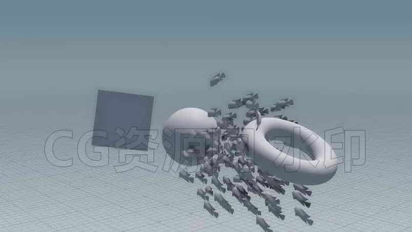Houdini刚体与鱼群碰撞解算Houdini – Bullet Fish Collisions (scene file)-B站/公众号:特效向