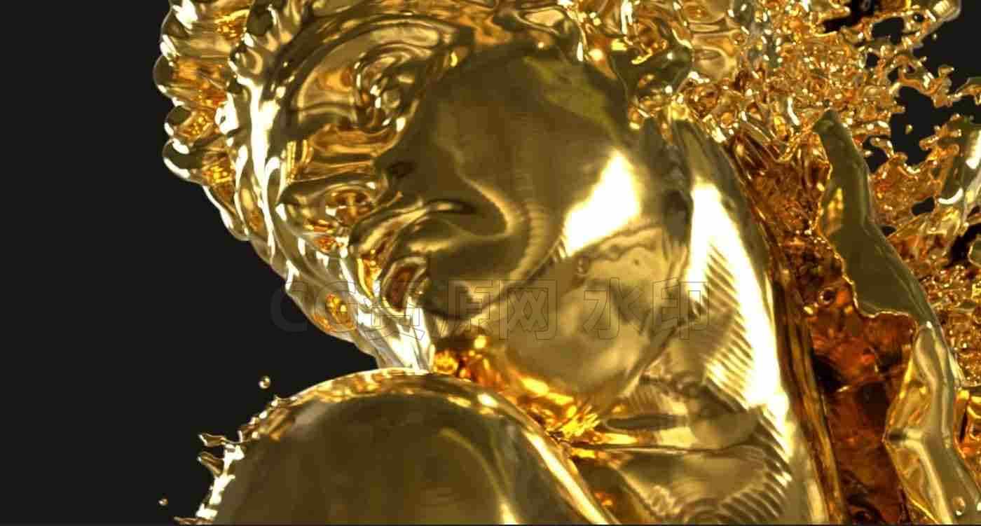 黄金爆炸液体hip工程gold-explosive-liquid-B站/公众号:特效向