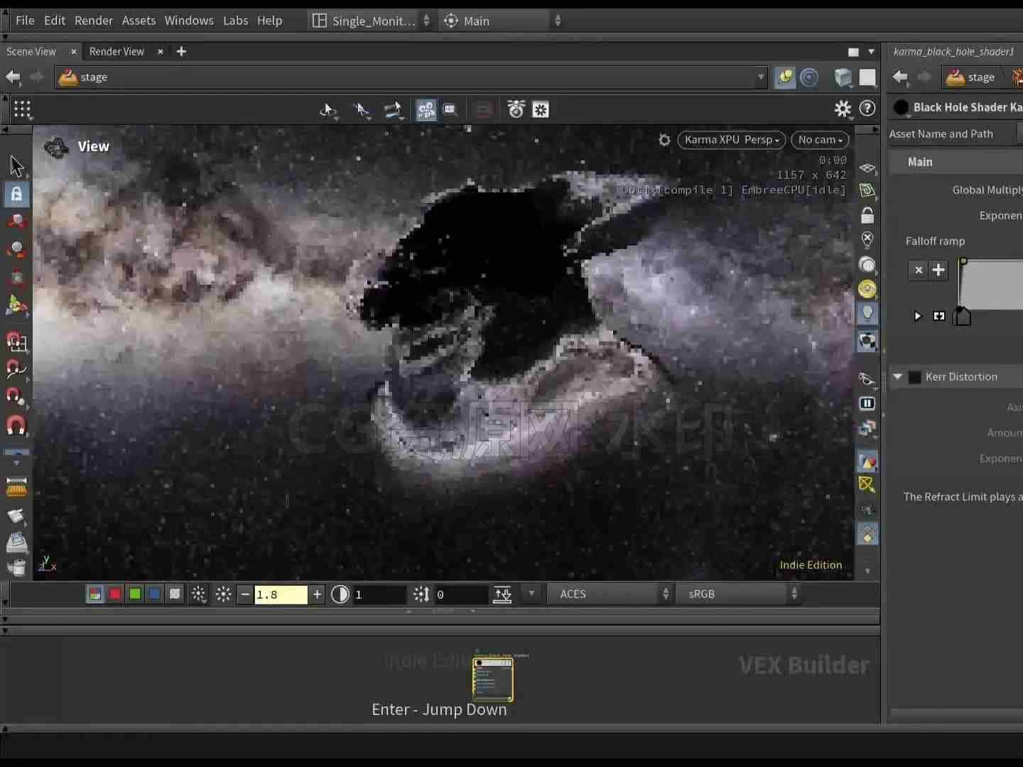 黑洞工程HOUDINI_BlackHole-B站/公众号:特效向